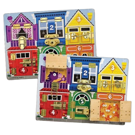 Joc Educativ Din Lemn Cu Incuietori - Incuie Si Descuie, 3 Ani, Melissa&Doug 3785 - imagine 8